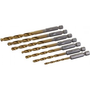 Silverline 7-delige boor bit set, 3 - 6,5 mm