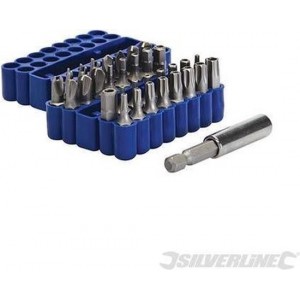 Silverline 33-delige veiligheid bit set