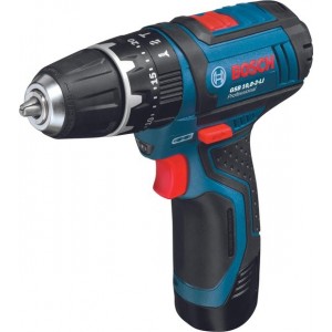 Bosch Professional GSB 10.8 -2-LI Accu klopboormachine - Met 2 x 2.0 Ah accu - snellader en L-BOXX