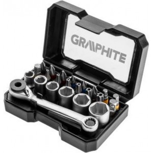 GRAPHITE Bit-dopset 24 Delig