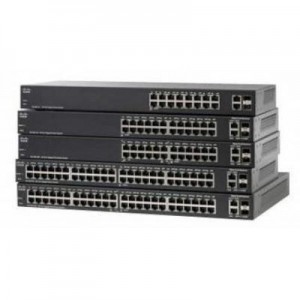 Cisco switch: SLM248PT-G5, 48-Port 10/100 Fast PoE - Grijs