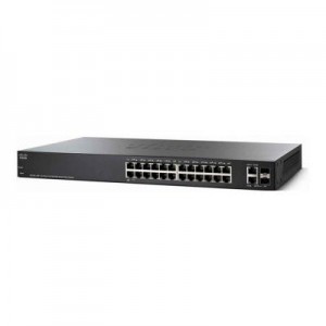 Cisco switch: SG250X-24P - Zwart