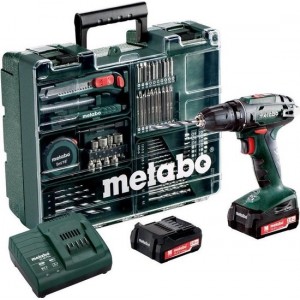 Metabo BS 14.4 - Accuboormachine- 14,4 Volt - incl. 2 li-ion accu-packs (2,0Ah), lader en toebehorenset