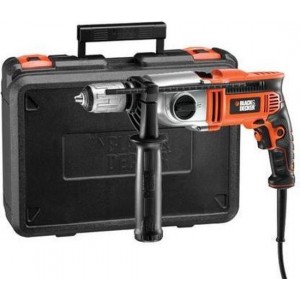 BLACK+DECKER 850W Klopboormachine KR8542K - 2 snelheden - omkeerbaar borstelsysteem