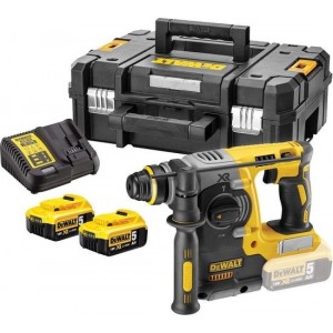 DeWalt DCH273P2T 18V Li-Ion Accu SDS-plus combihamer set (2x 5.0Ah accu) in TSTAK - 2,1J - koolborstelloos