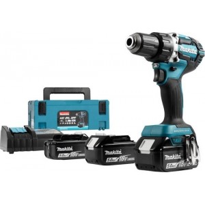 Makita boor/schroefmachine - DDF484RTJ- 18V - inclusief 3 accu's 5,0 Ah en snellader - in MBox