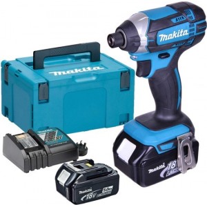 Makita DTD146RTJ 18V Li-Ion accu slagschroevendraaier set (2x 5.0Ah accu) in Mbox