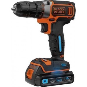 BLACK+DECKER BDCDC18KST-QW Accuboormachine - 18V - Met Bluetooth SmartTech - 30 Nm - 1,5Ah