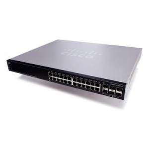Cisco switch: Small Business SG500X-24MPP - Zwart