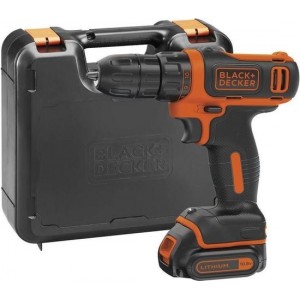 BLACK+DECKER BDCDD12K Boormachine met pistoolgreep(Li-Ion) 1.5Ah