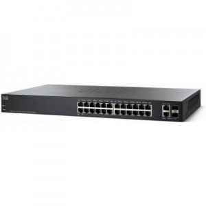Cisco switch: Small Business SF220-24 - Zwart