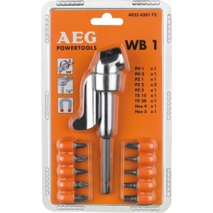 AEG WB 1 haakse schroefkop met 10 bits