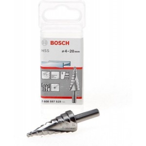 Bosch - Trappenboren HSS 4 - 20 mm, 8,0 mm, 70,5 mm