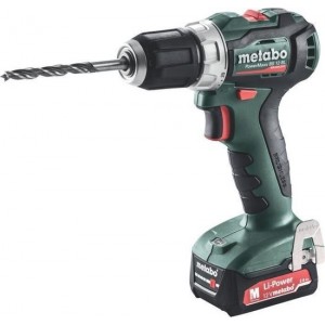 METABO schroevendraaier boor - PowerMaxx - BS 12 BL 2 x 2,0 Ah Li-Power - SC60 Plus - doos