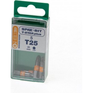 Spax bit T-star plus torx T25 oranje (5st)
