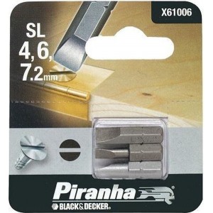 Piranha schroefbitset X61006 SL4/6/7,2 (3 stuks) 25mm