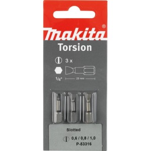 Makita P-53316 Schroefbit sl0,6/0,8/1,0X25MM