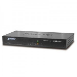 Planet switch: 4-Port Ethernet over VDSL2 Bridge (Profile 30a) - Zwart