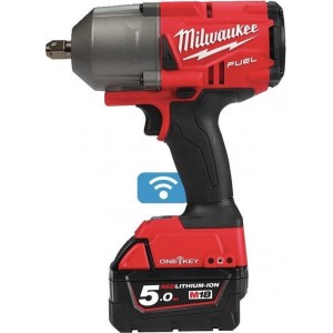 Milwaukee M18 ONEFHIWP12-502X 18V Li-Ion Accu slagmoersleutel set (2x 5,0Ah accu) in HD Box - 1017Nm - 1/2" - koolborstelloos