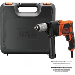 BLACK+DECKER 850W Klopboormachine BEH850K - 1 snelheid - incl. koffer en boren