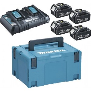 Makita 197720-6 18V Li-Ion accu starterset (4x 3.0Ah) + duolader in Mbox