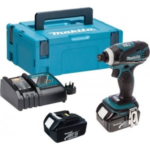 Makita DTD146RFJ 18V Li-Ion accu slagschroevendraaier set (2x 3.0Ah accu) in Mbox