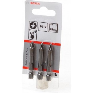 Bosch Bitskaart pz2 49mm blister van 3 bits