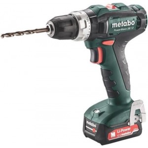 METABO Drill Impact Driver - PowerMaxx - SB 12 2x 2,0Ah - SC 60 Plus - doos