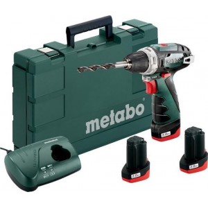 Metabo Powermaxx BS Basic Set Accu Boorschroefmachine 10.8V 2.0Ah Li-Ion in Koffer + Gratis 3e Accu 10.8V 2.0Ah Li-Ion