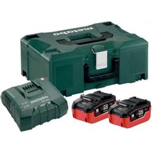 Metabo 685077000 18V LiHD accu starterset (2x 5.5Ah) + lader in Metaloc