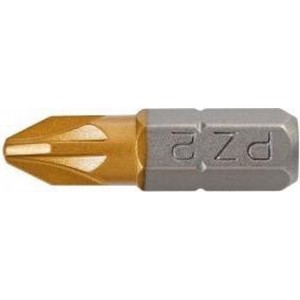 Graphite Bit Pz2, 25mm, S2 Tin, 2 Op Een Blister