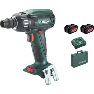 Metabo Slagmoersleutel SSW18 LTX 400BL 2x5,2Ah met ASC30-36 oplader