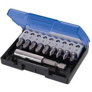 Silverline 10-delige Cr-V schroevendraaier bit set