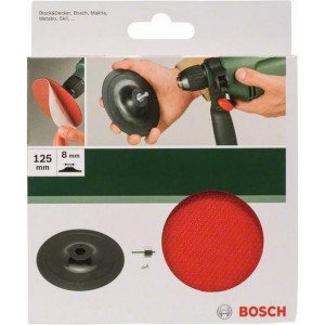 Bosch - Schuurplateau voor boormachines, 125 mm, klithechtsysteem 125 mm