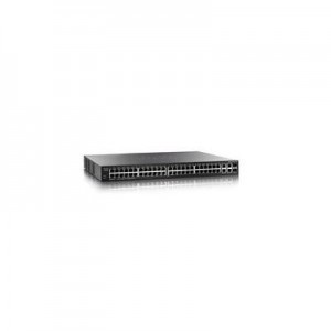 Cisco switch: SG350-52MP - Zwart