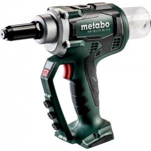 Metabo NP 18 LTX BL 5.0 18V Li-Ion accu blindnietpistool body in Metaloc - koolborstelloos - 2.4-5mm