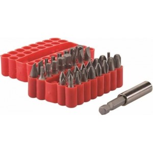 Silverline Schroevendraaier Bit Set - Lengte 25 mm. - 33 Delig