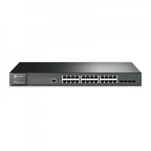 TP-LINK switch: JetStream 24-Port Gigabit L2 Managed Switch with 4 SFP Slots - Zwart