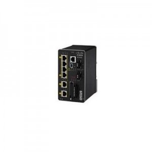 Cisco switch: 6x FE Ports , mini-USB, RS-232, EtherNet/IP, PROFINET, LAN Base - Zwart