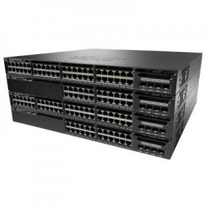 Cisco switch: Catalyst Catalyst 3650-48PQ-S, Standalone, 1U, 48 x 10/100/1000 Ethernet PoE+, 4x10G Uplink ports, DRAM .....