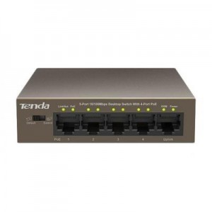 Tenda switch: IEEE802.3 at/af, PoE, Fast Ethernet, 58W, 2kg, brown - Bruin