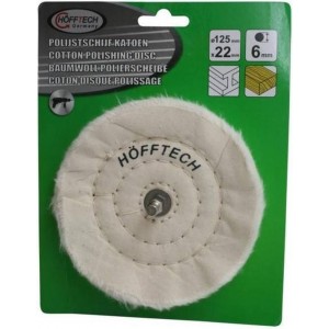 Hofftech Polijstschijf Katoen 125 x 22mm