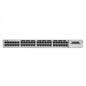 Cisco switch: Catalyst WS-C3750X-48U-L - Stackable 48 10/100/1000 UPOE ports, with 1100W AC power supply 1 RU, LAN Base .....