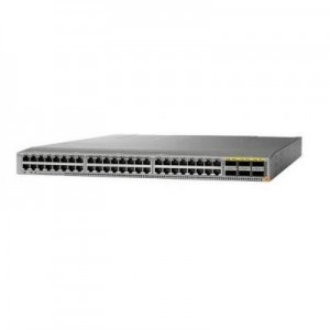 Cisco switch: 1RU, 48p 1/10G-T, 6x 40Gbps QSFP+ ports, 2.56 Tbps, 10.25kg, Spare - Metallic
