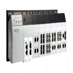 Moxa switch: 24+4G-port Gigabit modular managed Ethernet switch, 6- slots for 4- port Fast Ethernet, 2 slots for 2-port .....