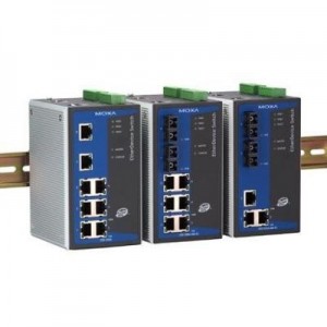 Moxa switch: EtherDevice™ Switch EDS-508A, 6 x 10/100BaseT(X), Multi Mode SC Connector x 2, Extended Temperature