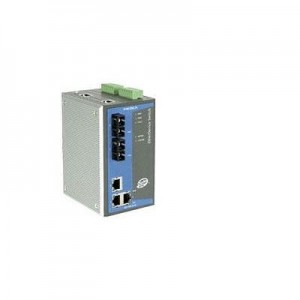 Moxa switch: Managed Ethernet switch with 3x 10/100BaseT(X) ports, 2x 100BaseFX multi-mode ports ST, 0 - 60°C