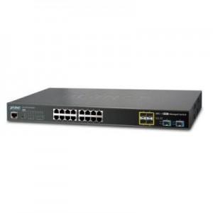 Planet switch: L2+ 16-Port 10/100/1000T + 4-Port 100/1000X SFP + 2-Port 10G SFP+ Managed Ethernet Switch with 48VDC .....