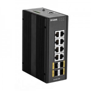 D-Link switch: DIS‑300G‑12SW - Zwart