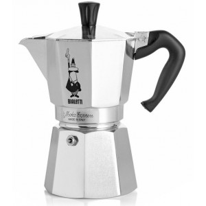 Bialetti Moka Express Percolator - Middel - 6 Kops - Zilver